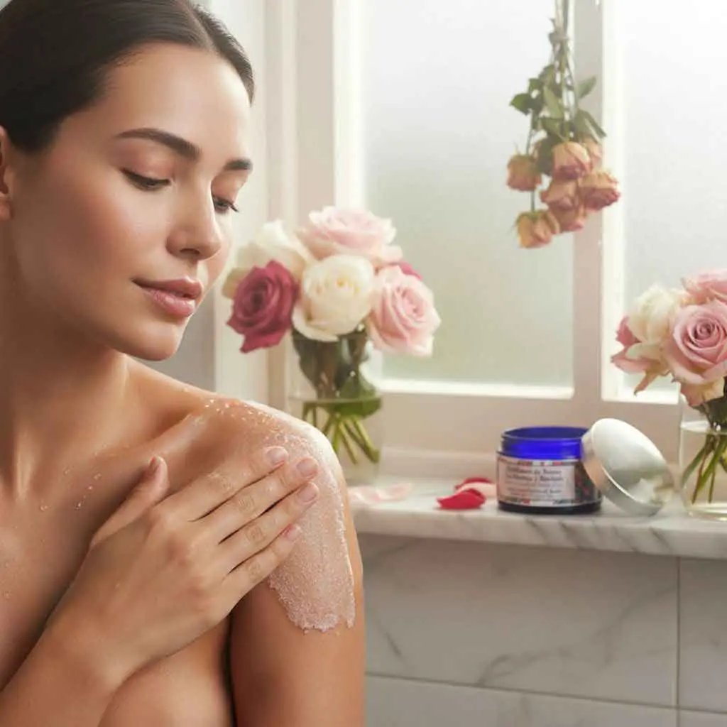 Exfoliante De Sal Marina De Rosa