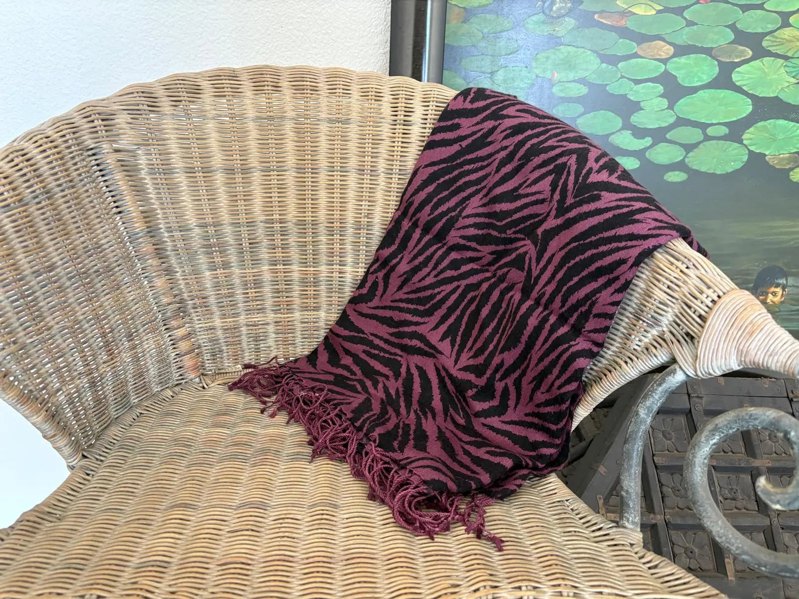 Pashminas de cashmere y seda estampadas