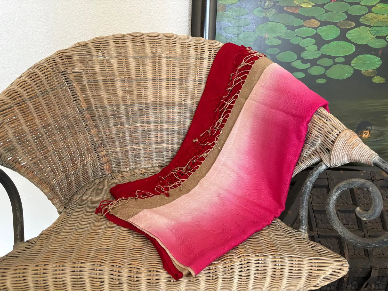 Pashminas de cashmere y seda estampadas