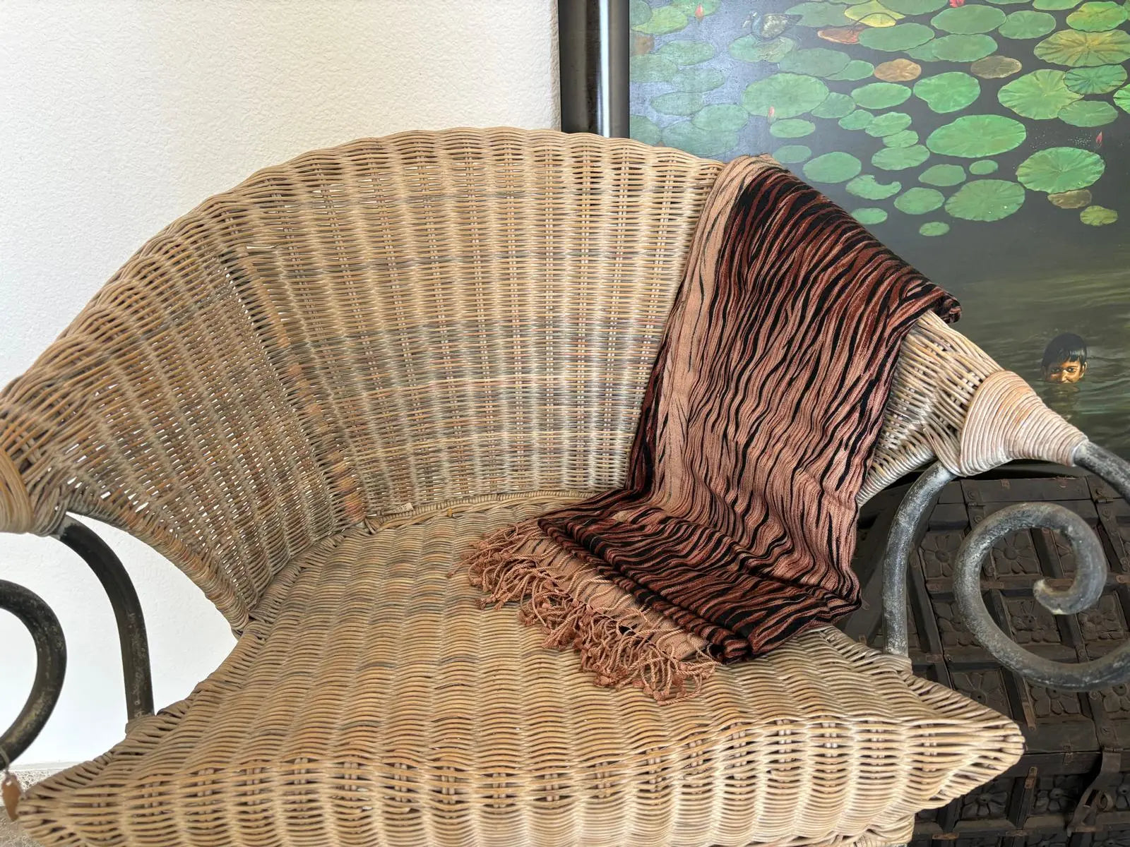 Pashminas de cashmere y seda estampadas