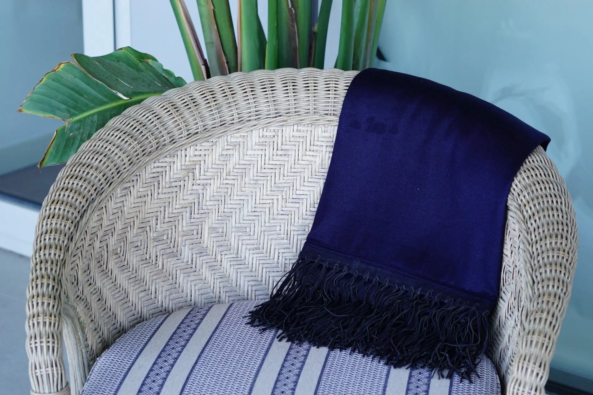 Pashmina de cashmere y seda Radhe Shyam test