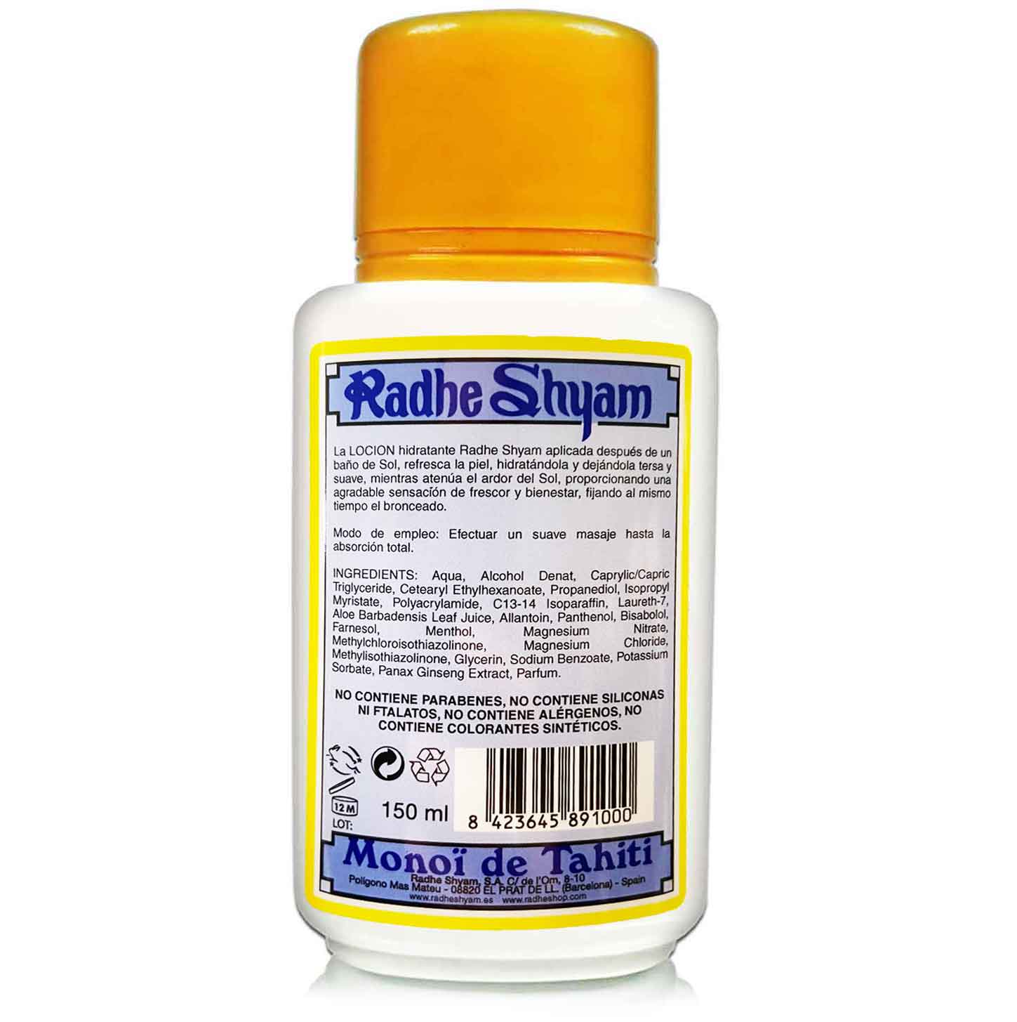 Aceite Monoï de Tahití Aftersun Radhe Shyam test