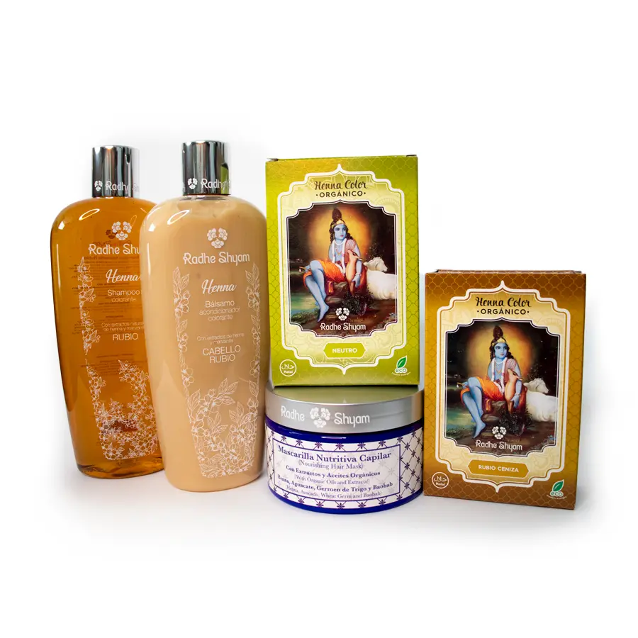 Pack Henna cubre canas color rubio ceniza Fast Bundle