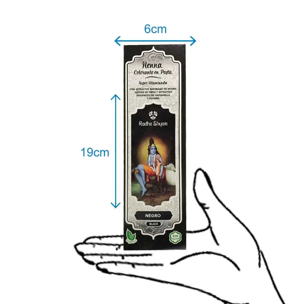 Henna Radhe Negro Pasta Radhe Shyam