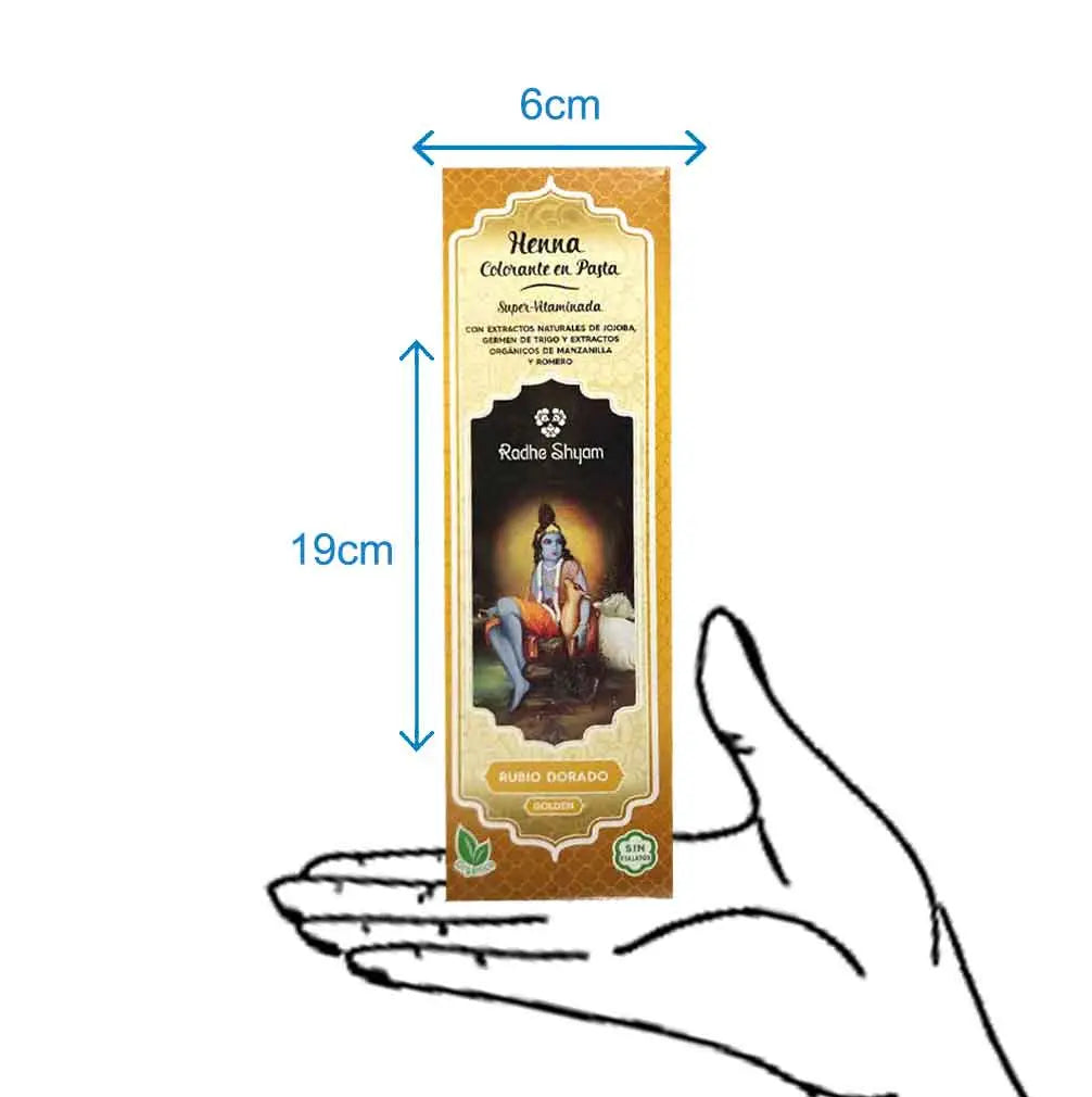Henna Radhe Rubio Dorado Pasta Radhe Shyam