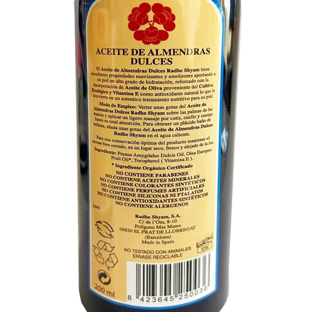 Aceite De Almendras Radhe Shyam