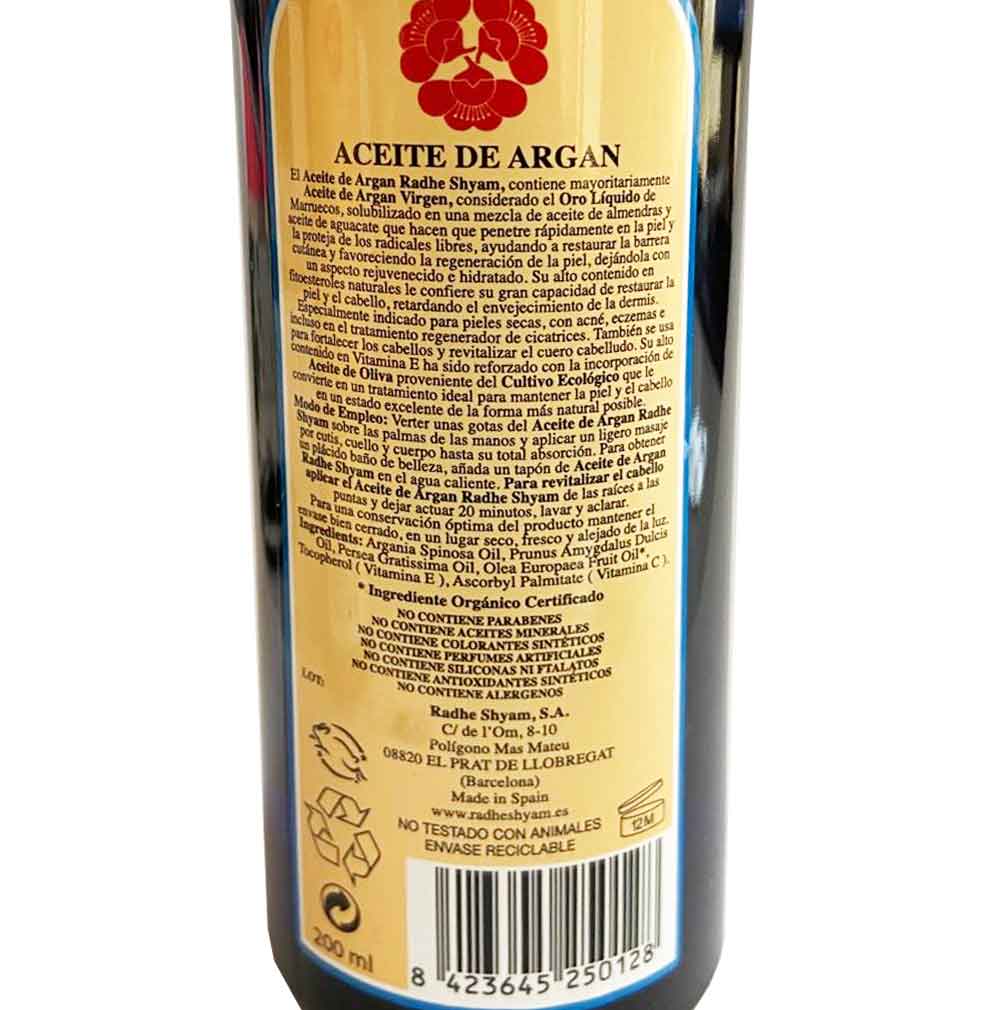 Aceite De Argan Radhe Shyam