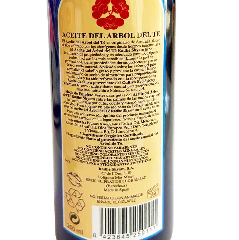 Aceite Del Arbol Del Te Radhe Shyam