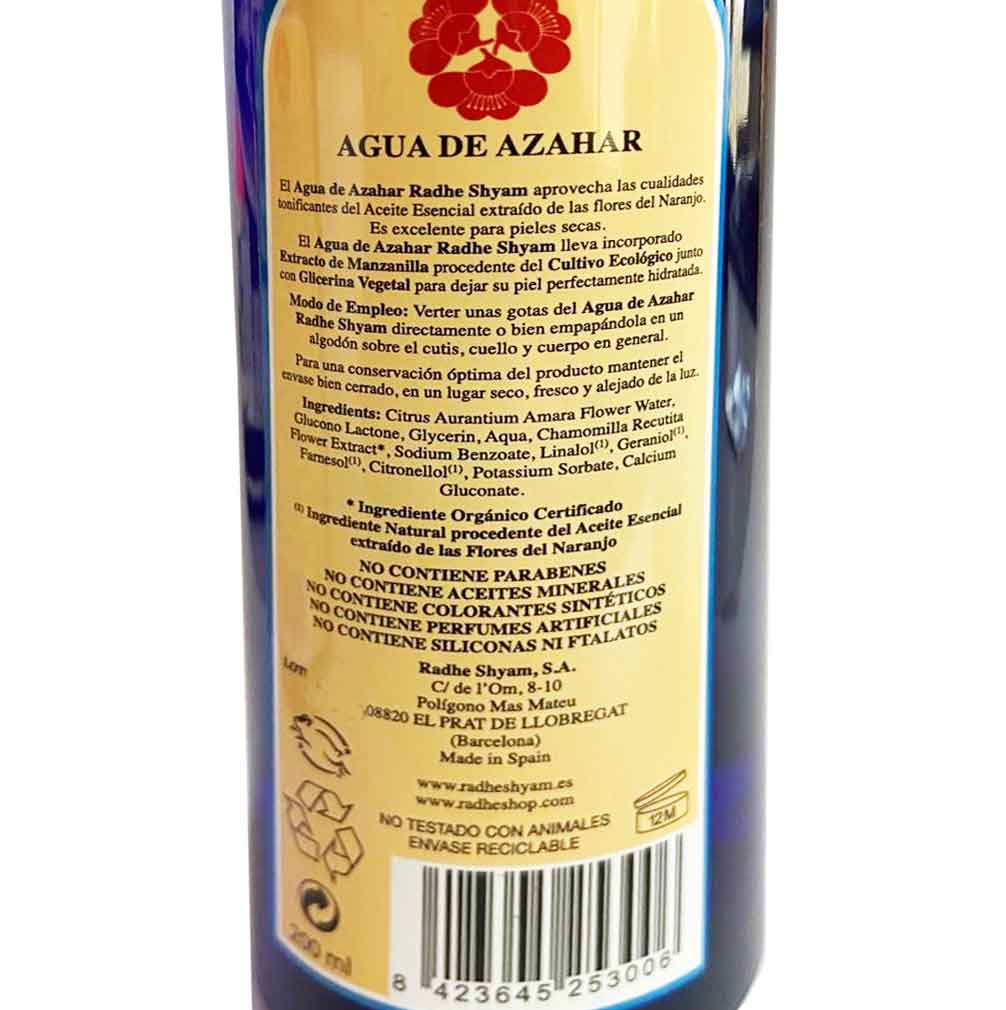 Agua De Azahar Radhe Shyam