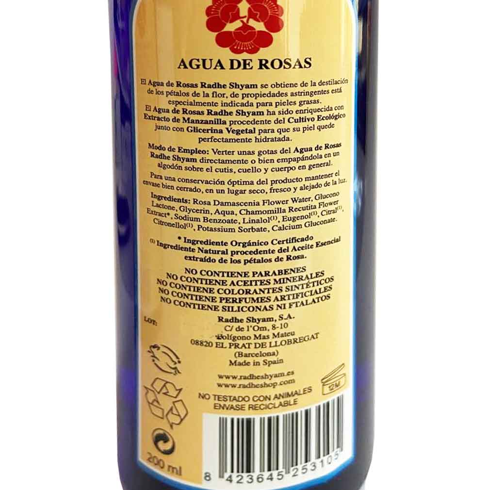 Agua De Rosas Radhe Shyam