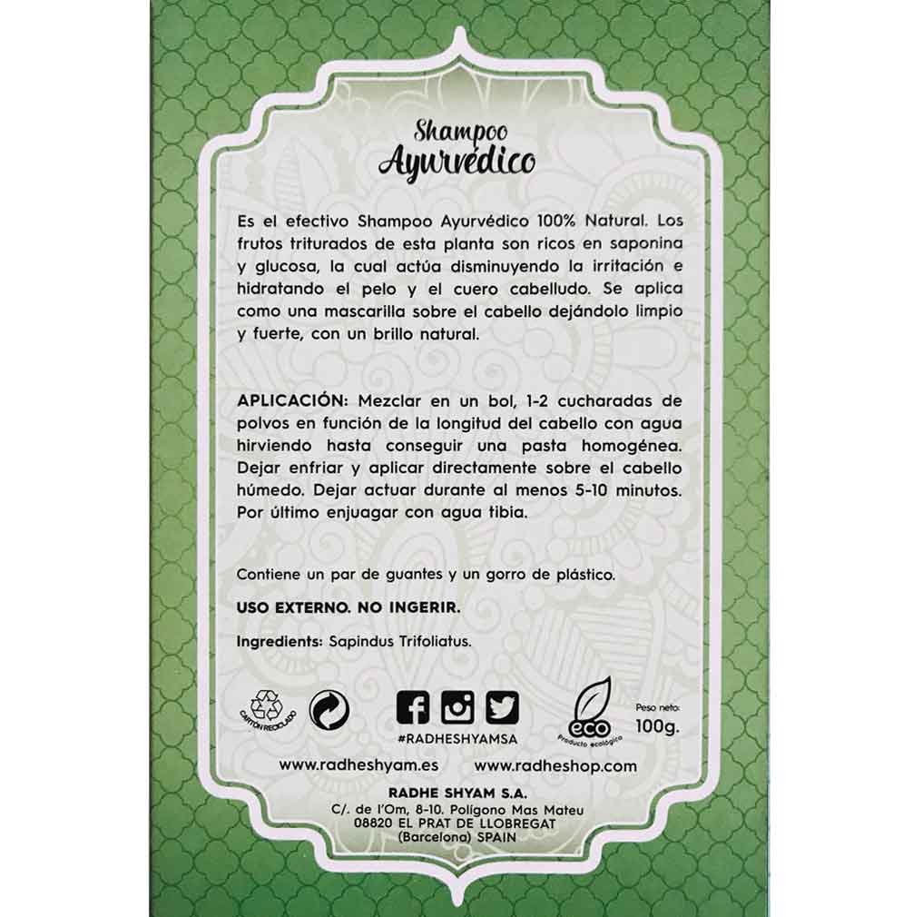 Aritha Shampoo Ayurvedico Radhe Shyam