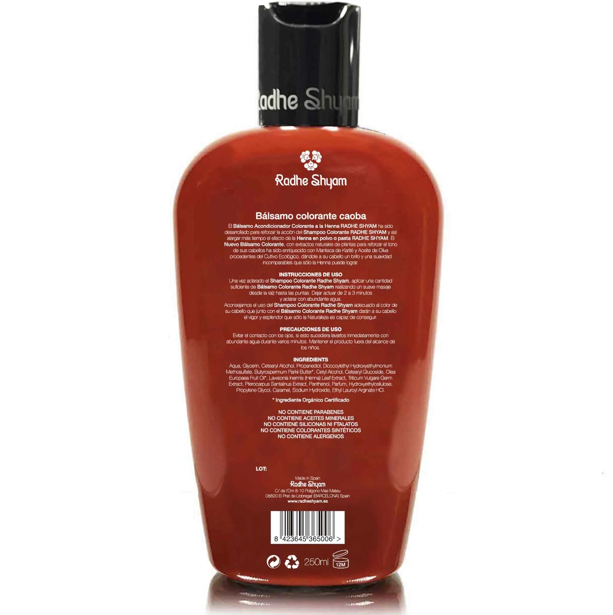 Balsamo Henna Color Caoba 250 Cc Y 400 Cc Radhe Shyam