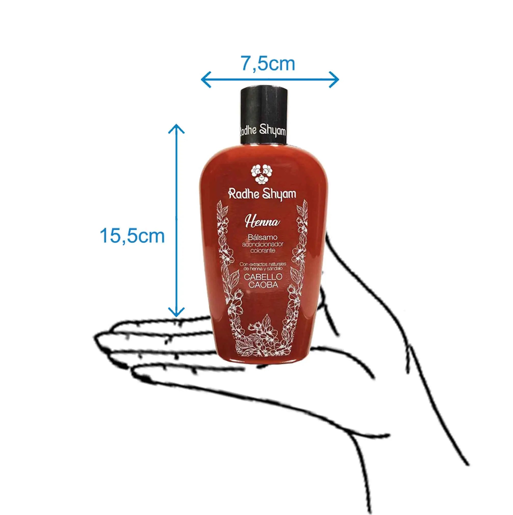 Balsamo Henna Color Caoba 250 Cc Y 400 Cc Radhe Shyam
