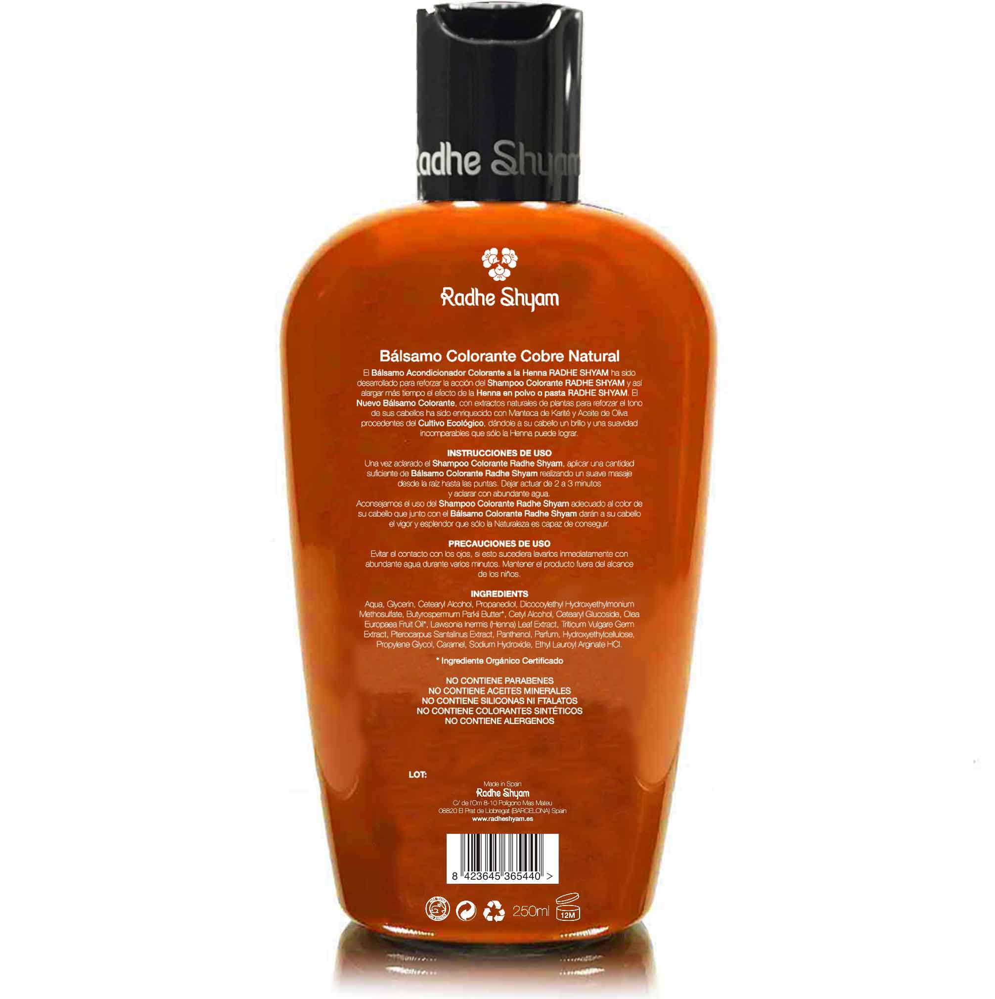 Balsamo Henna Color Cobre 250 Cc Y 400 Cc Radhe Shyam