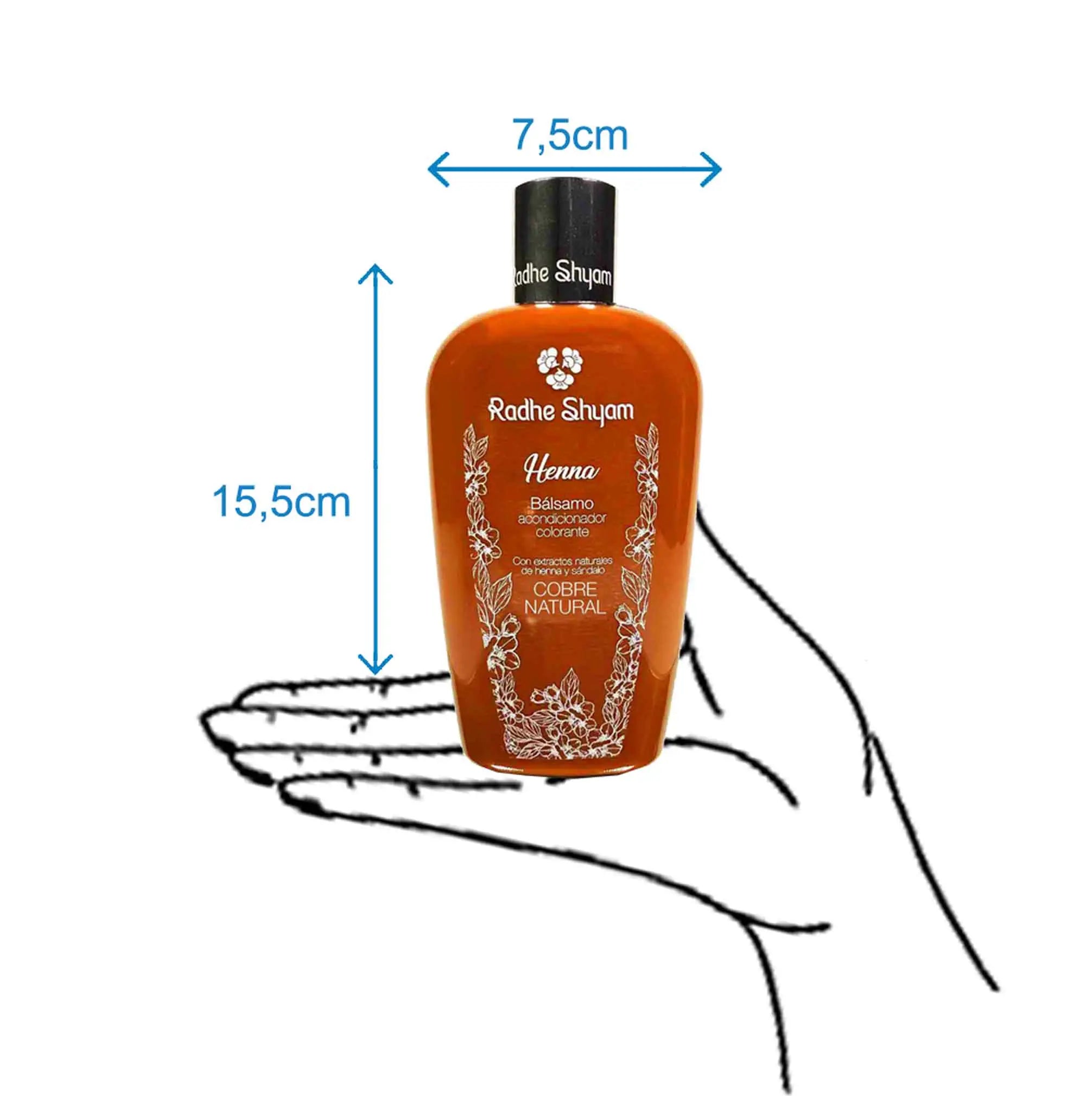 Balsamo Henna Color Cobre 250 Cc Y 400 Cc Radhe Shyam