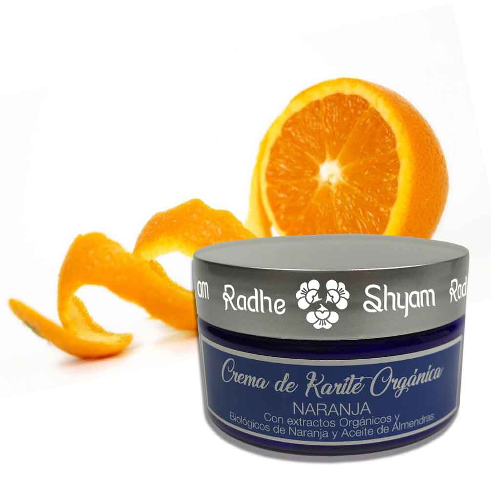 Crema De Karité Orgánica Aroma Naranja Radhe Shyam