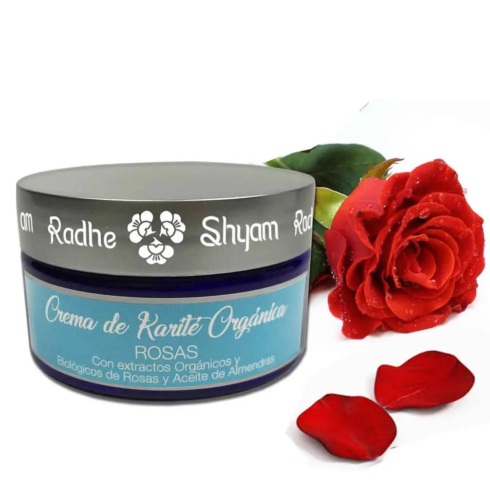 Crema De Karité Orgánica Aroma Rosas Radhe Shyam