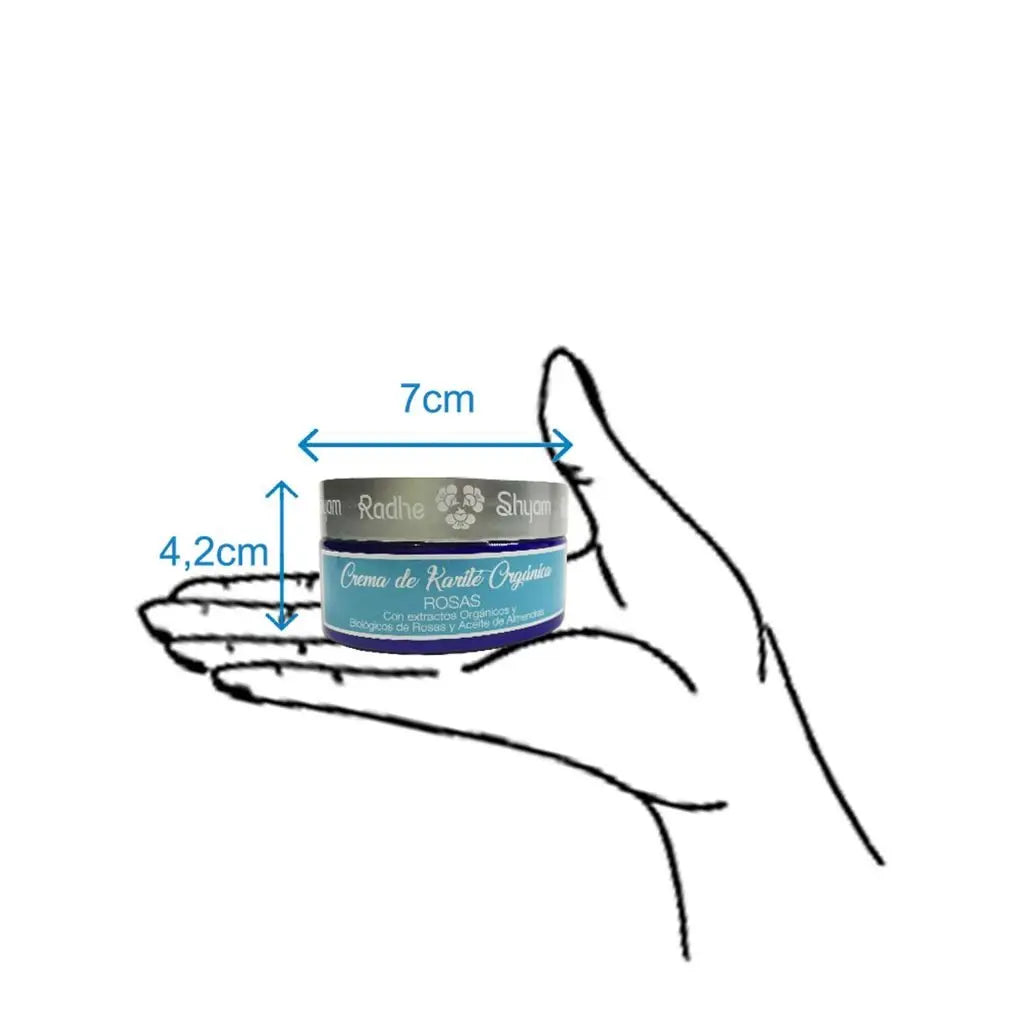 Crema De Karité Orgánica Aroma Rosas Radhe Shyam