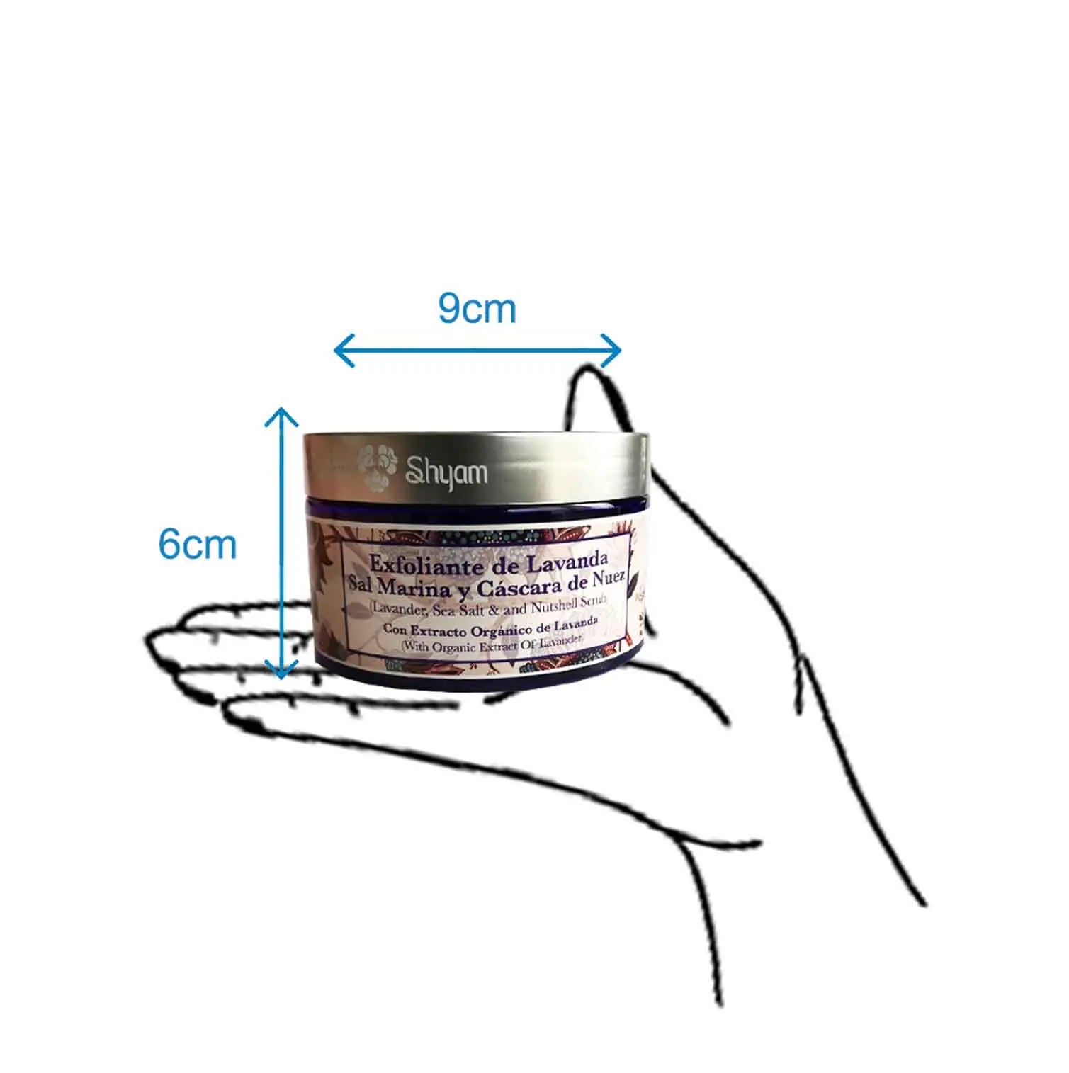 Exfoliante De Sal Marina De Lavanda Radhe Shyam