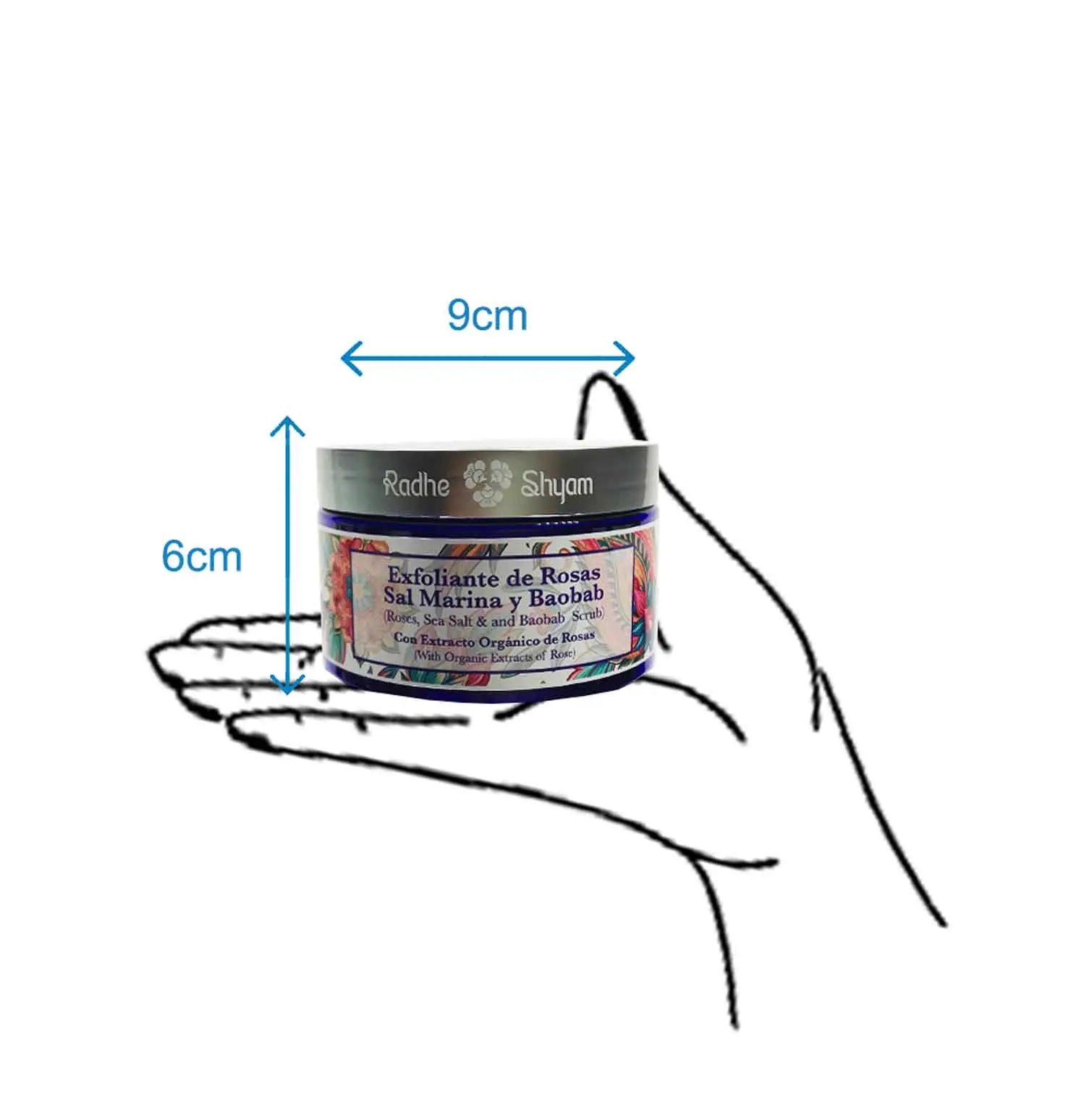 Exfoliante De Sal Marina De Rosa Radhe Shyam