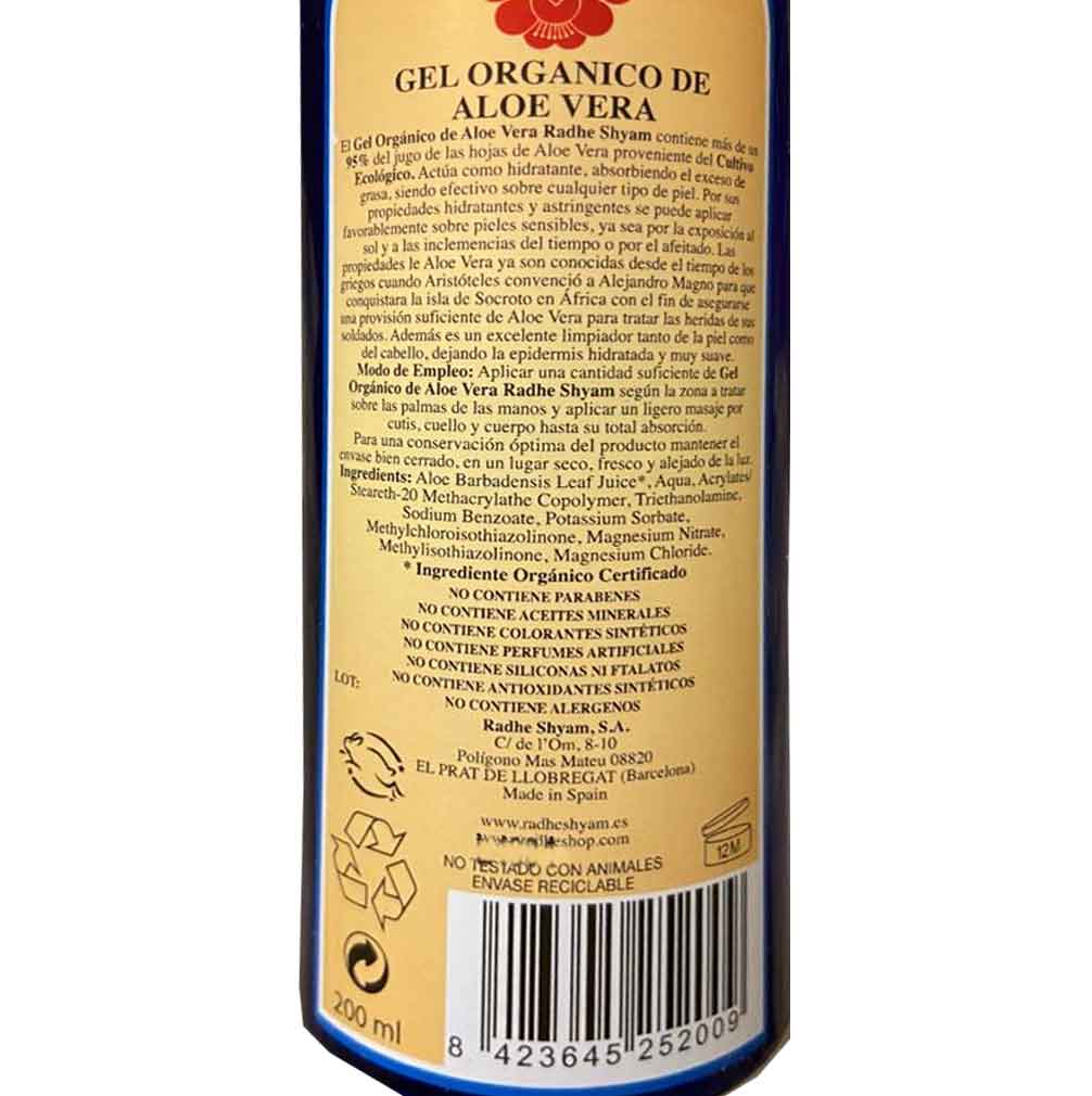 Gel De Aloe Vera Radhe Shyam