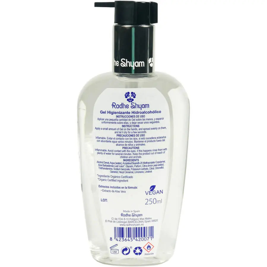Gel Higienizante Hidroalcohólico 250Ml Radhe Shyam