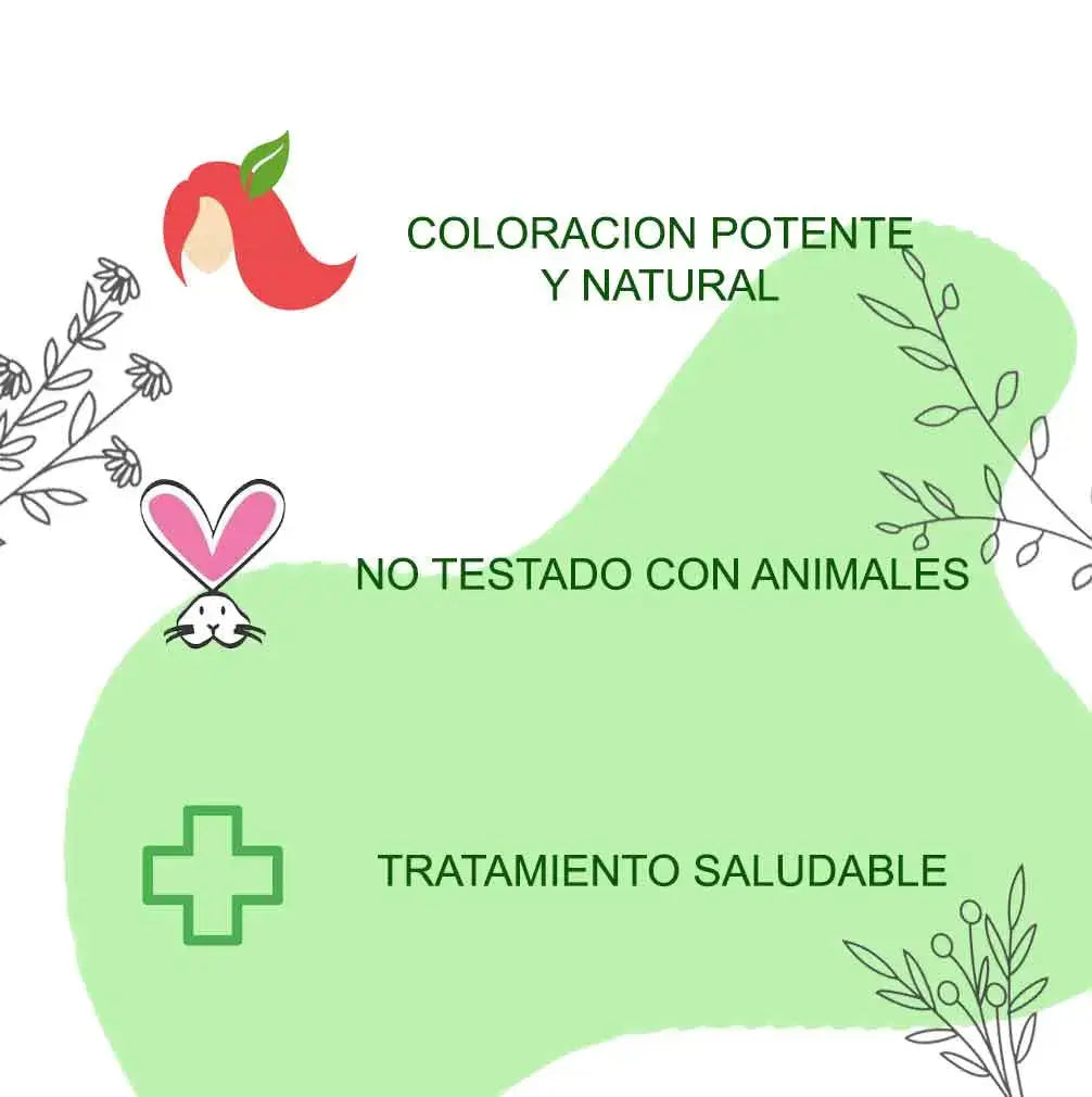 Henna Radhe Botanical Caoba Natural Polvo Radhe Shyam