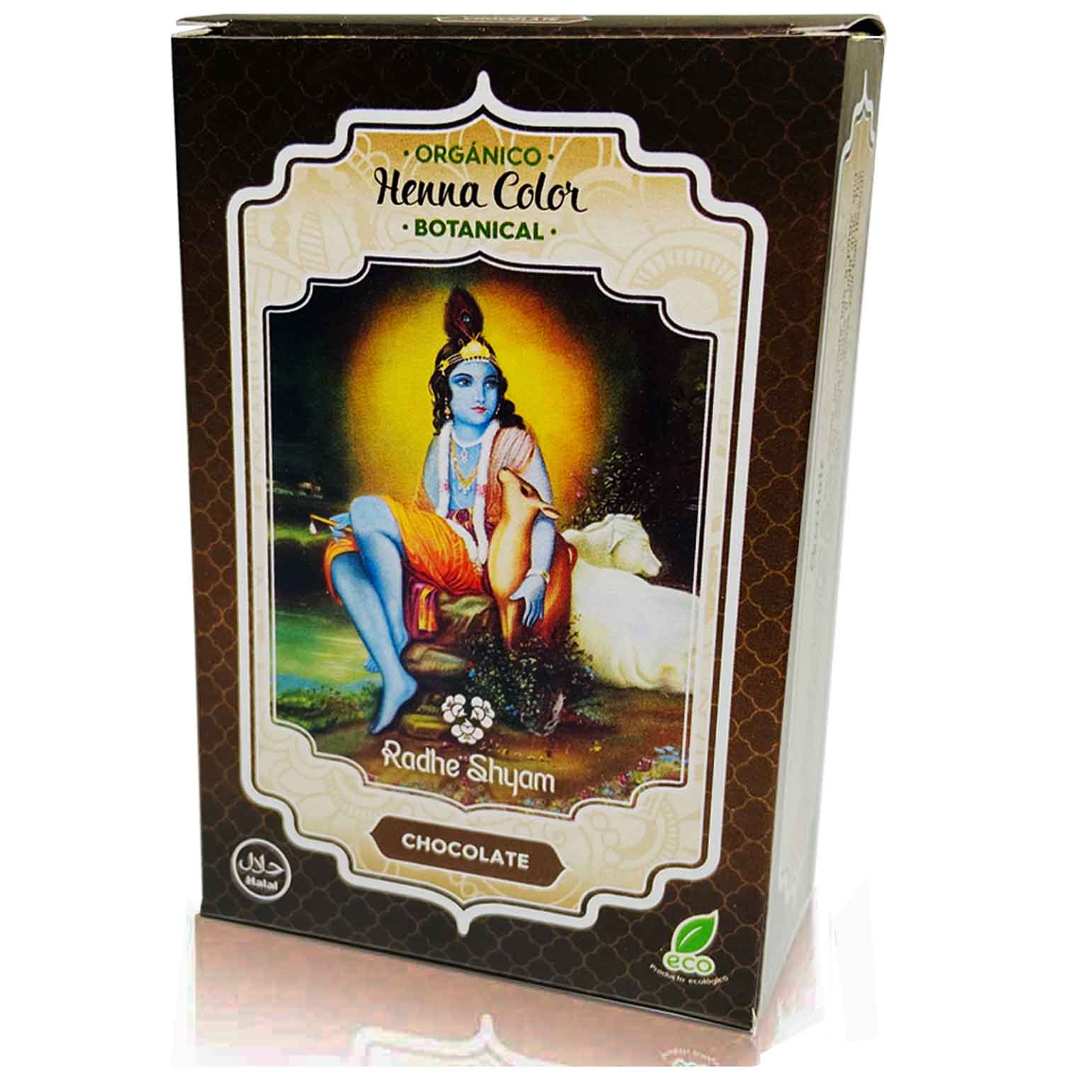 Henna Radhe Botanical Chocolate Polvo Radhe Shyam