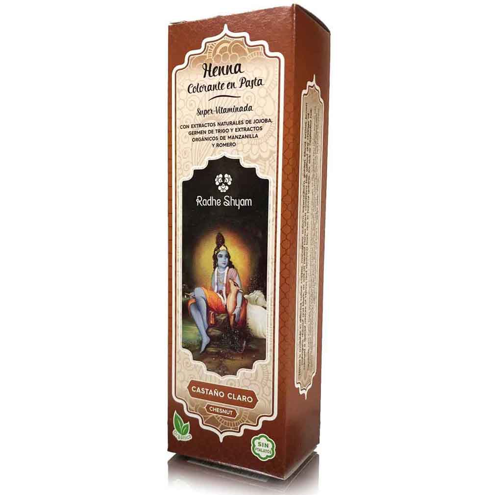 Henna Radhe Castaño Claro Pasta Radhe Shyam