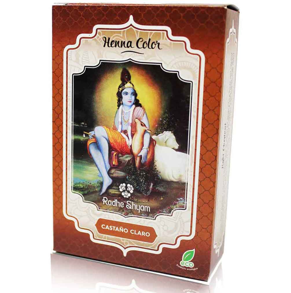 Henna Radhe Castaño Claro Polvo Radhe Shyam