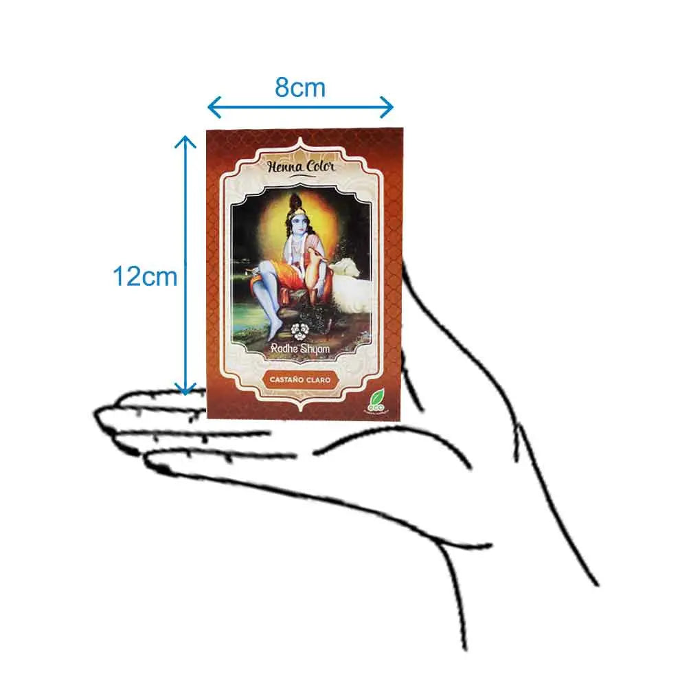 Henna Radhe Castaño Claro Polvo Radhe Shyam