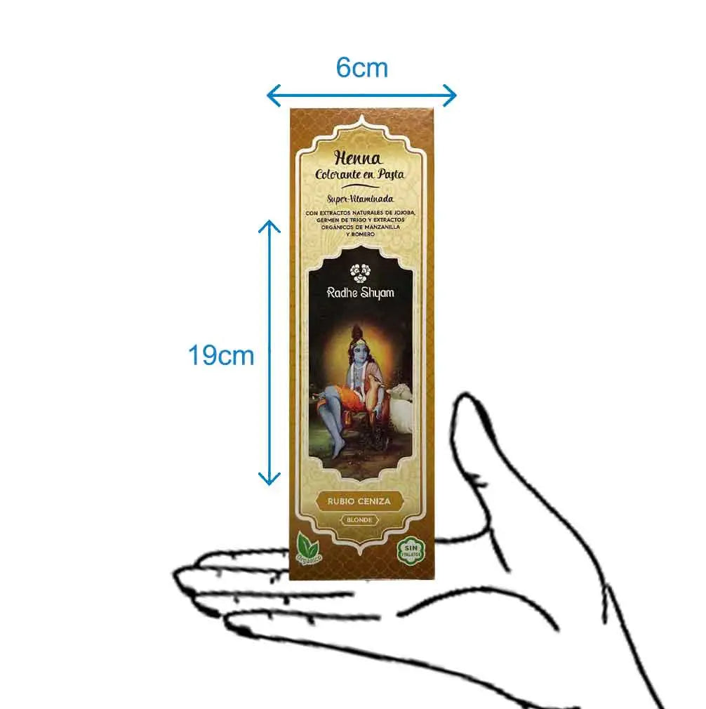 Henna Radhe Rubio Ceniza Pasta Radhe Shyam