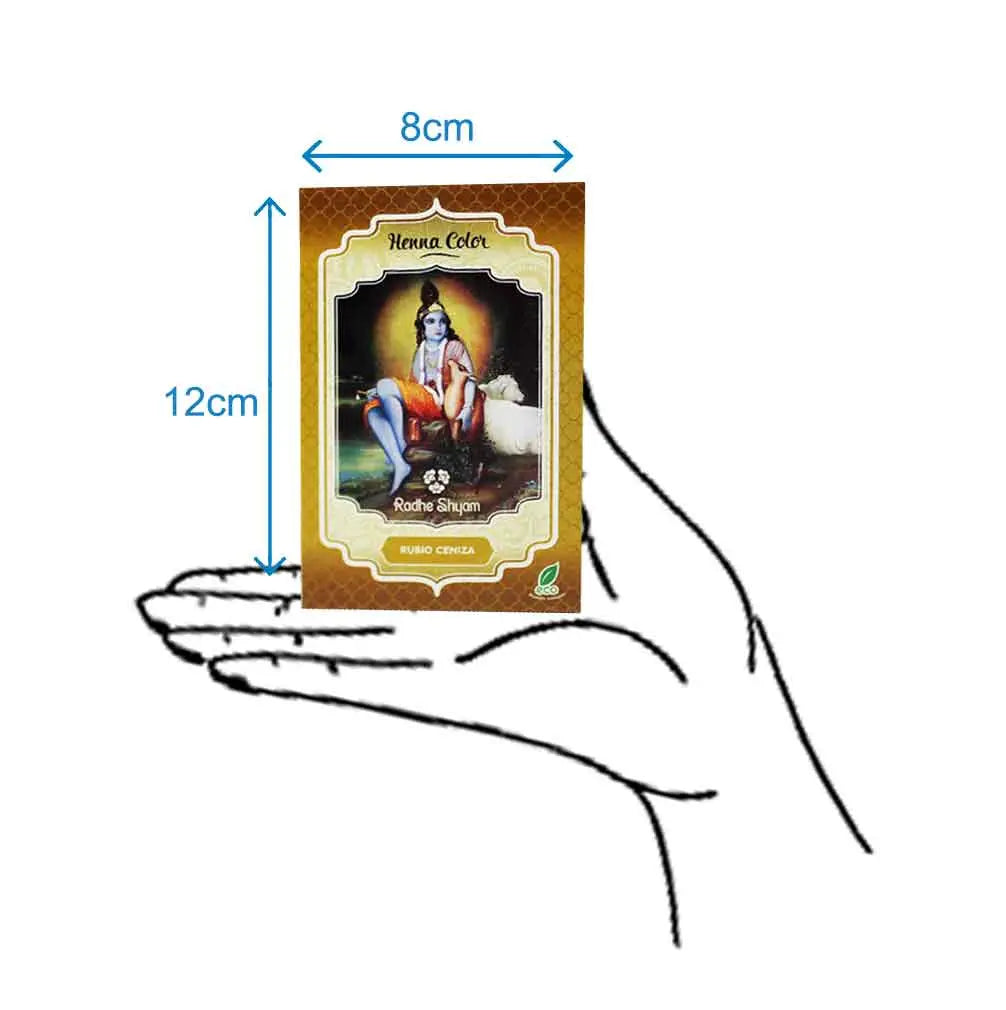 Henna Radhe Rubio Ceniza Polvo Radhe Shyam