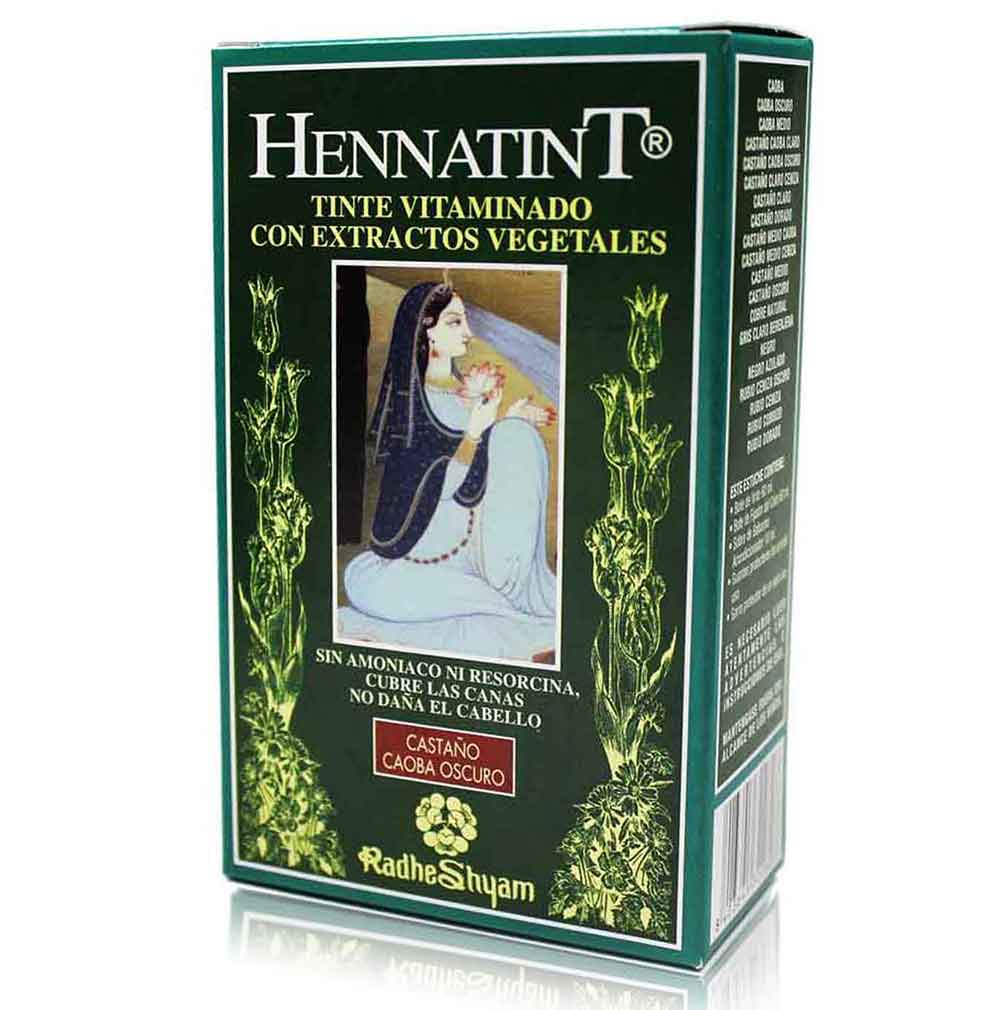 Hennatint Castaño Caoba Oscuro Radhe Shyam