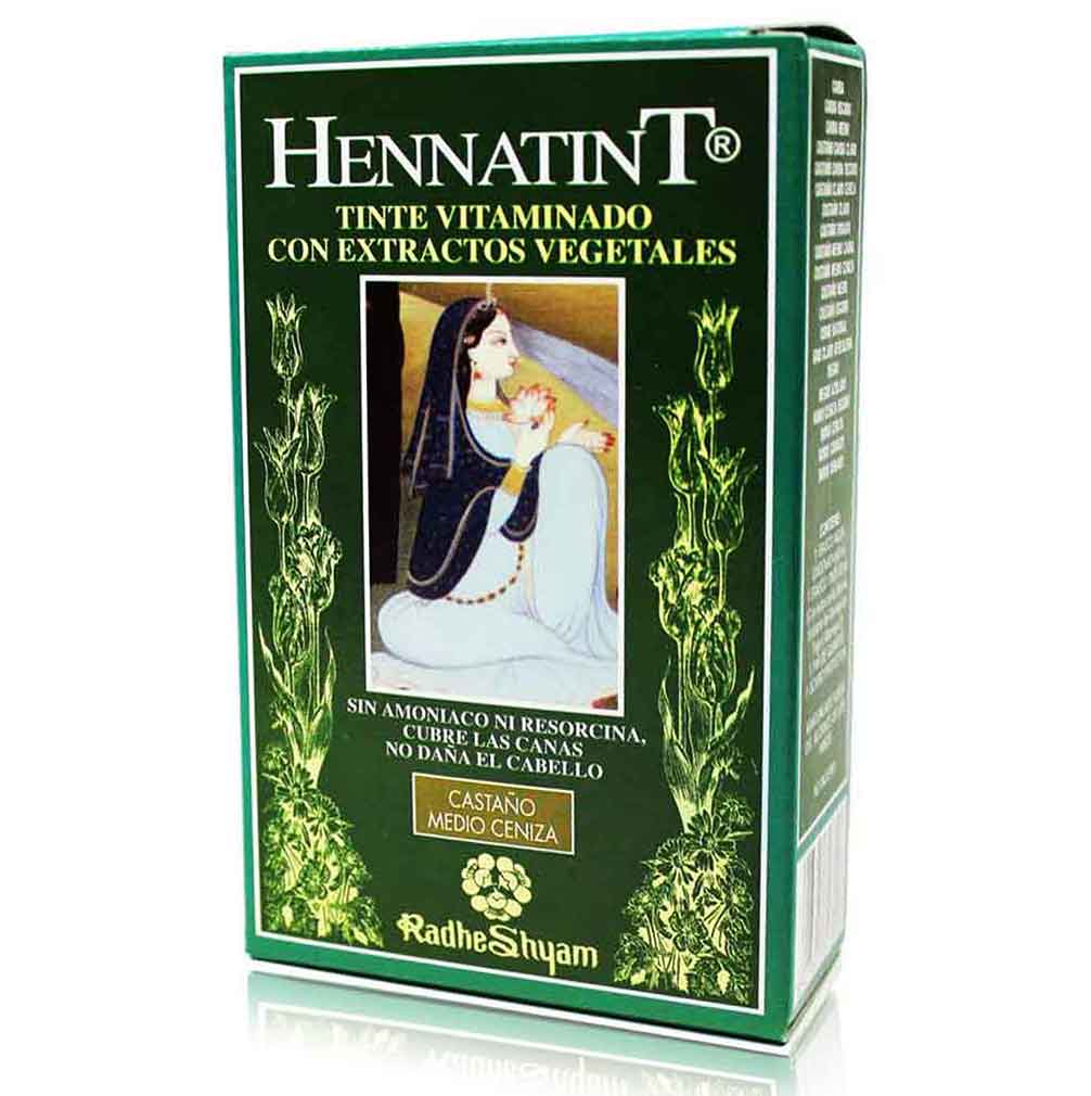 Hennatint Castaño Medio Ceniza Radhe Shyam