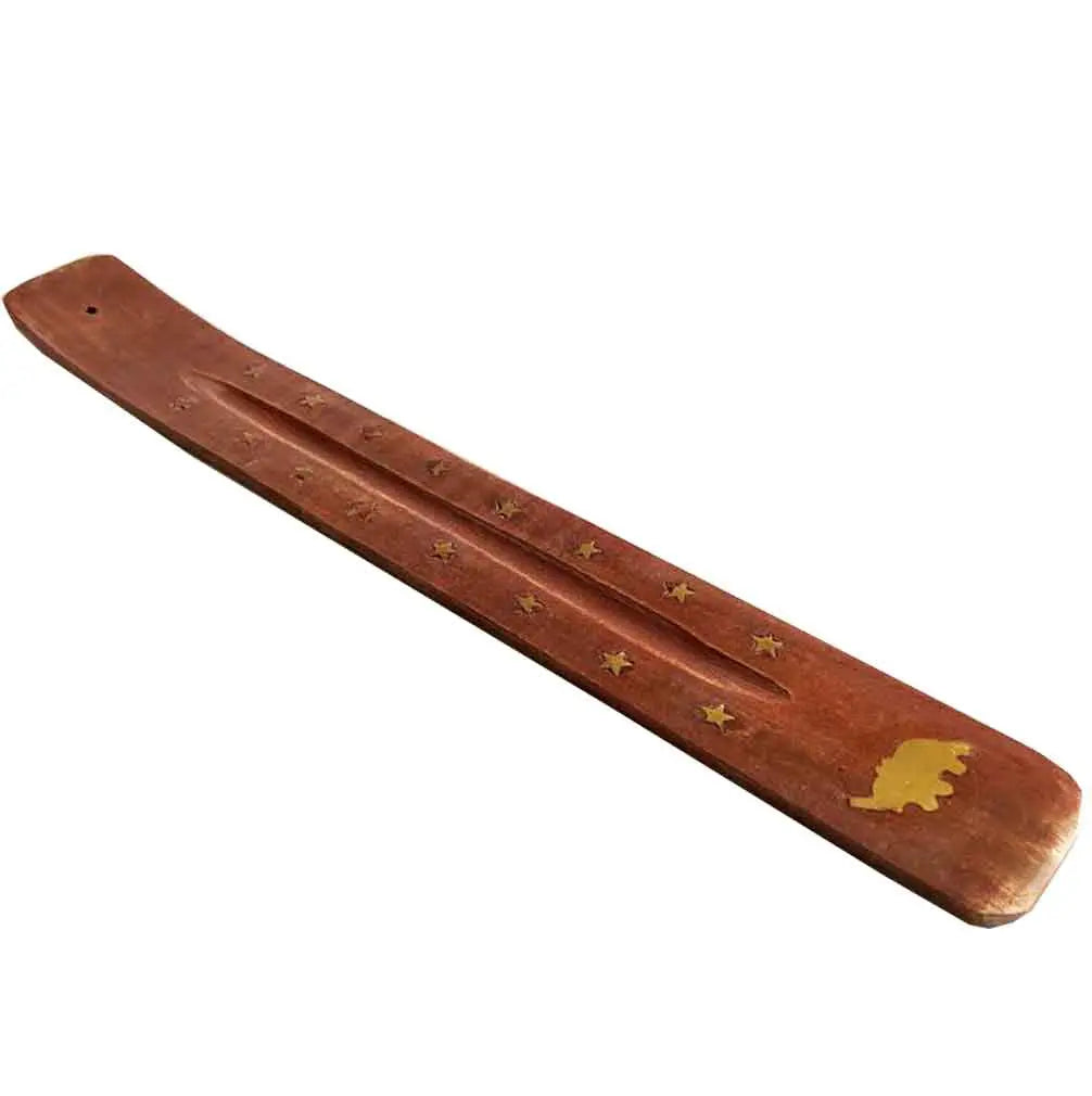 Incensario Madera Labrada Elefante 23 Radhe Shyam