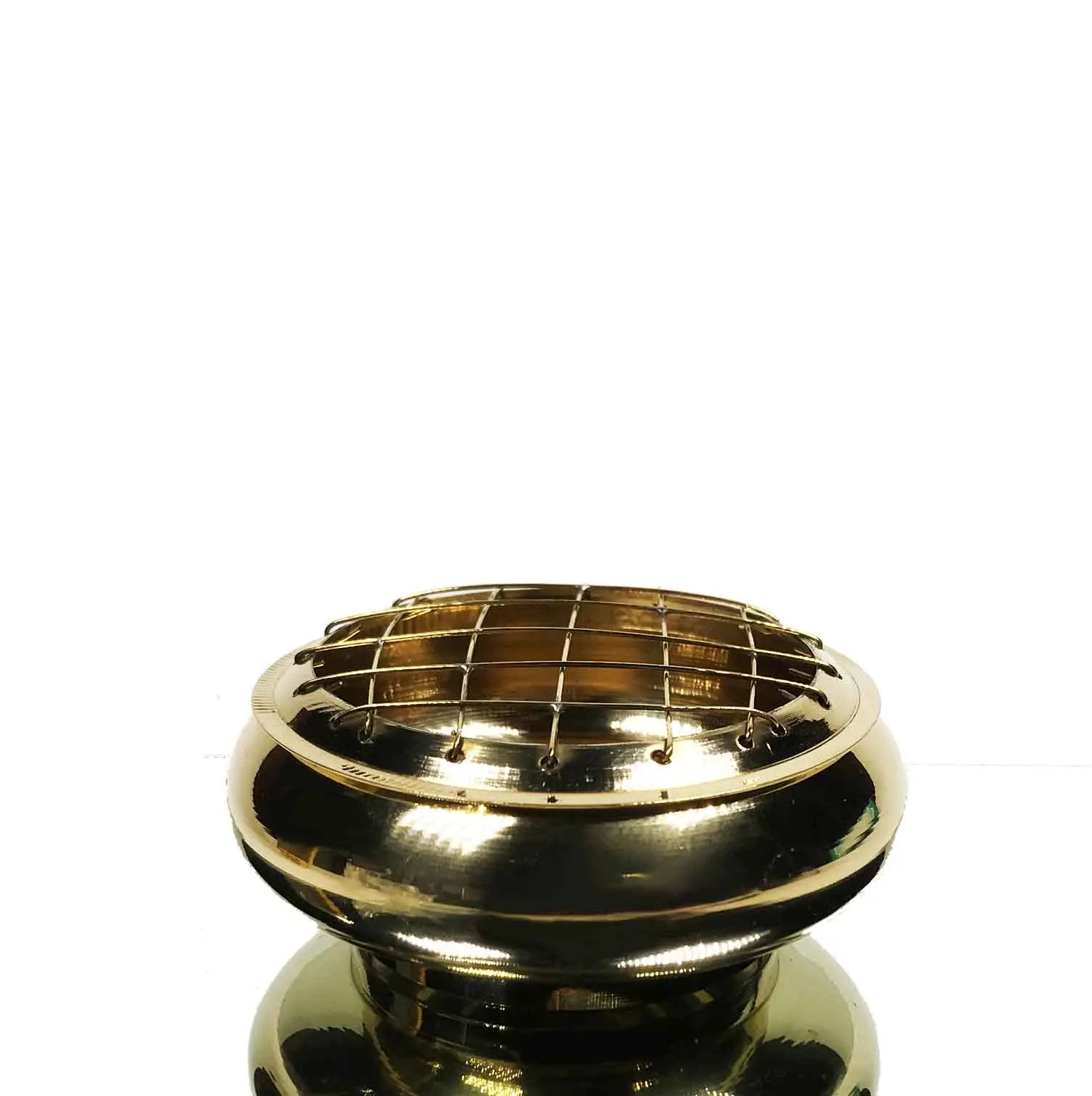 Incensario Metálico Bola Rejilla Mediano (8695) Radhe Shyam