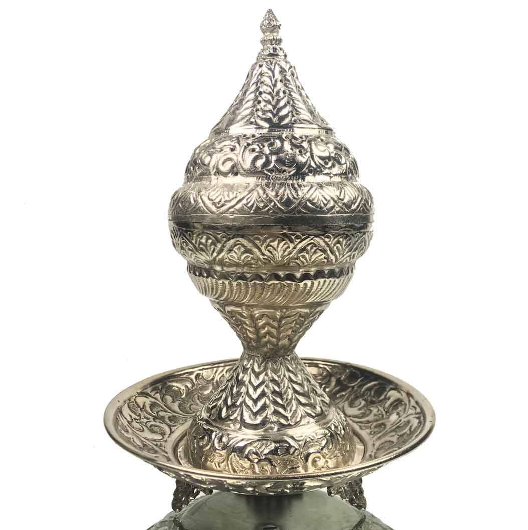 Incensario Metálico Hierro Cupula (H/300) Radhe Shyam