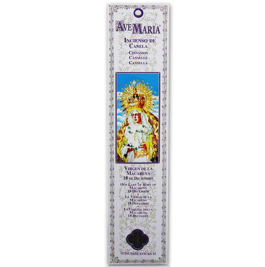 Incienso Ave Maria Stick Canela - Virgen Macarena Ave Maria