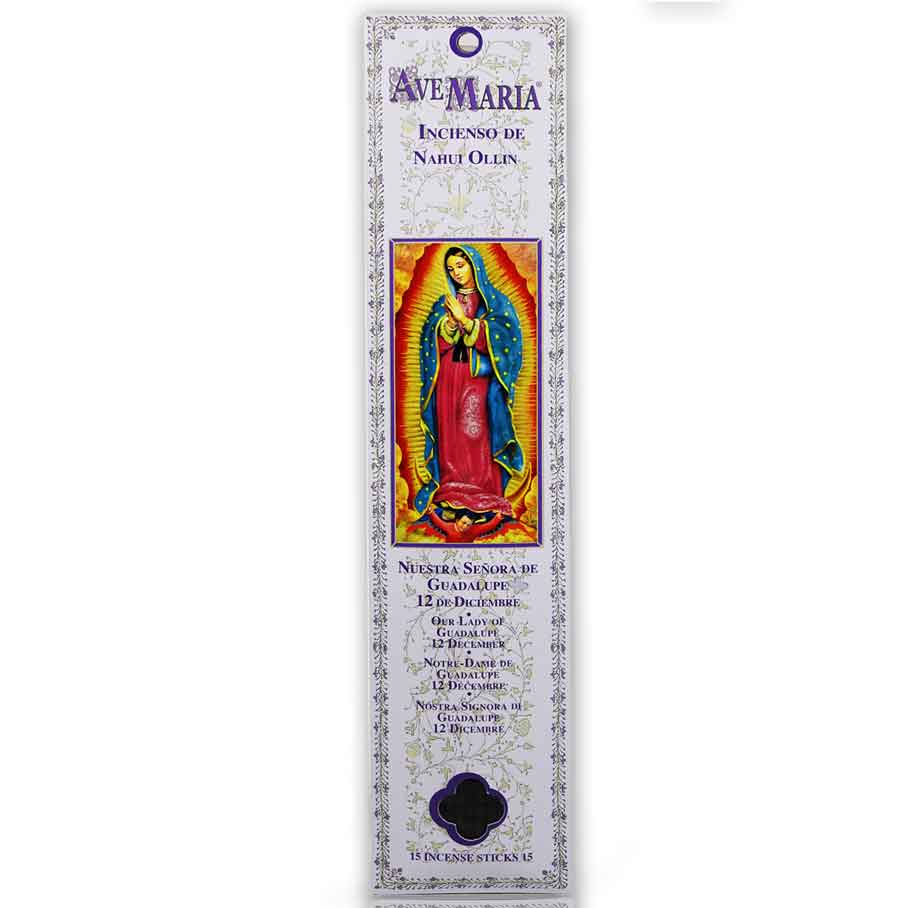 Incienso Ave Maria Stick Nahui Ollin - Guadalupe Ave Maria