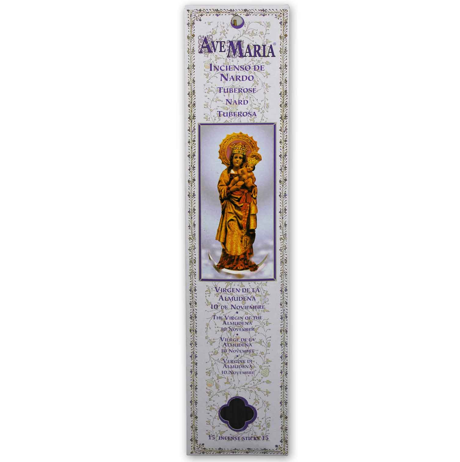 Incienso Ave Maria Stick Nardo - Nuestra Señora De La Almudena Ave Maria