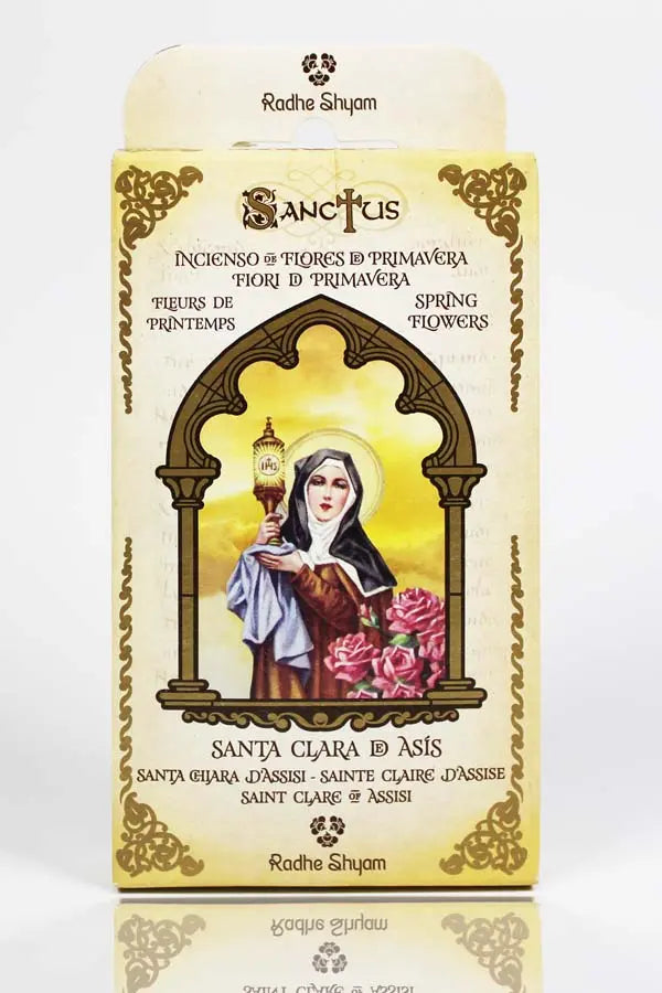 Incienso Sanctus Cono Flores De Primavera-Santa Clara Asis Sanctus