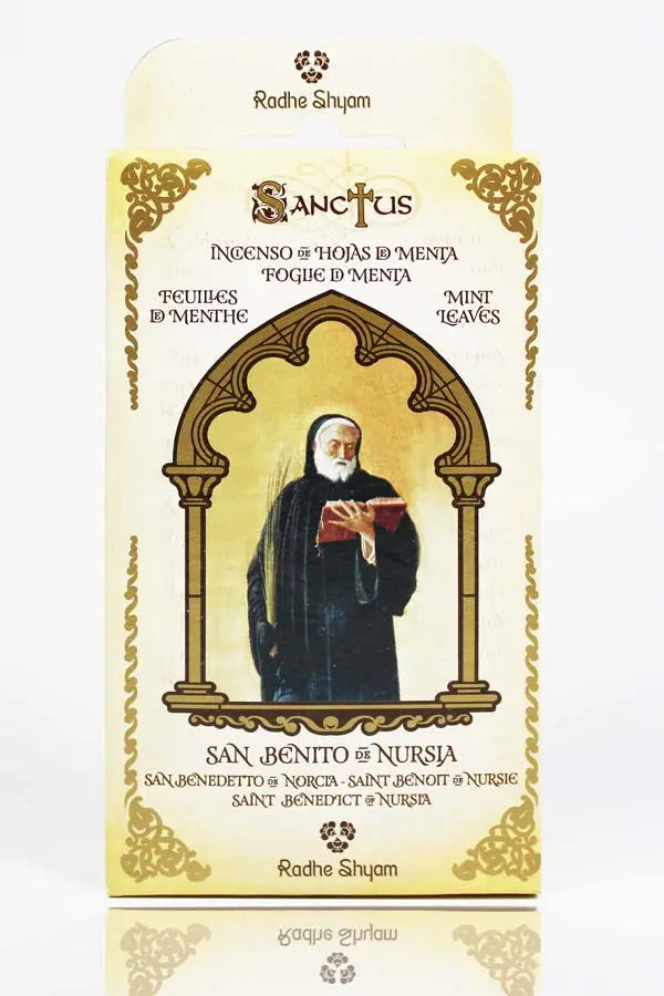Incienso Sanctus Cono Hojas Menta-San Benito Nursia Sanctus