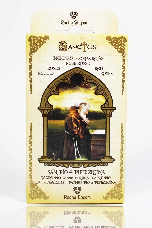 Incienso Sanctus Cono Rosas Rojas-San Pio Pietrelcina Sanctus