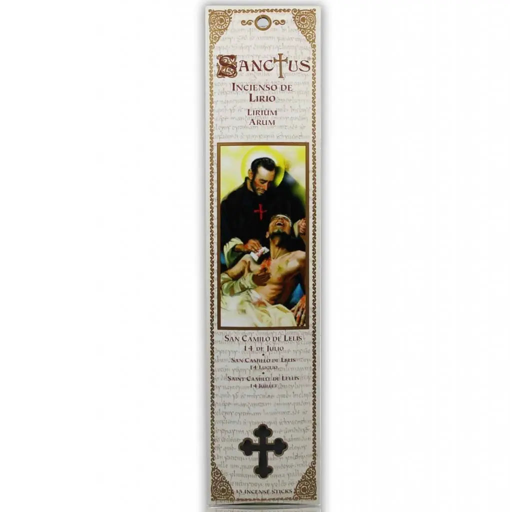 Incienso Sanctus Stick Lirio - San Camilo De Lelis Sanctus