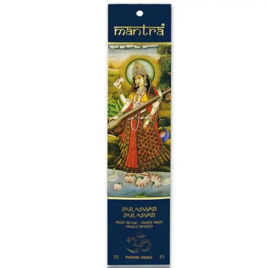 Incienso Stick Mantra Sarasvati-Musk Blanc Mantra