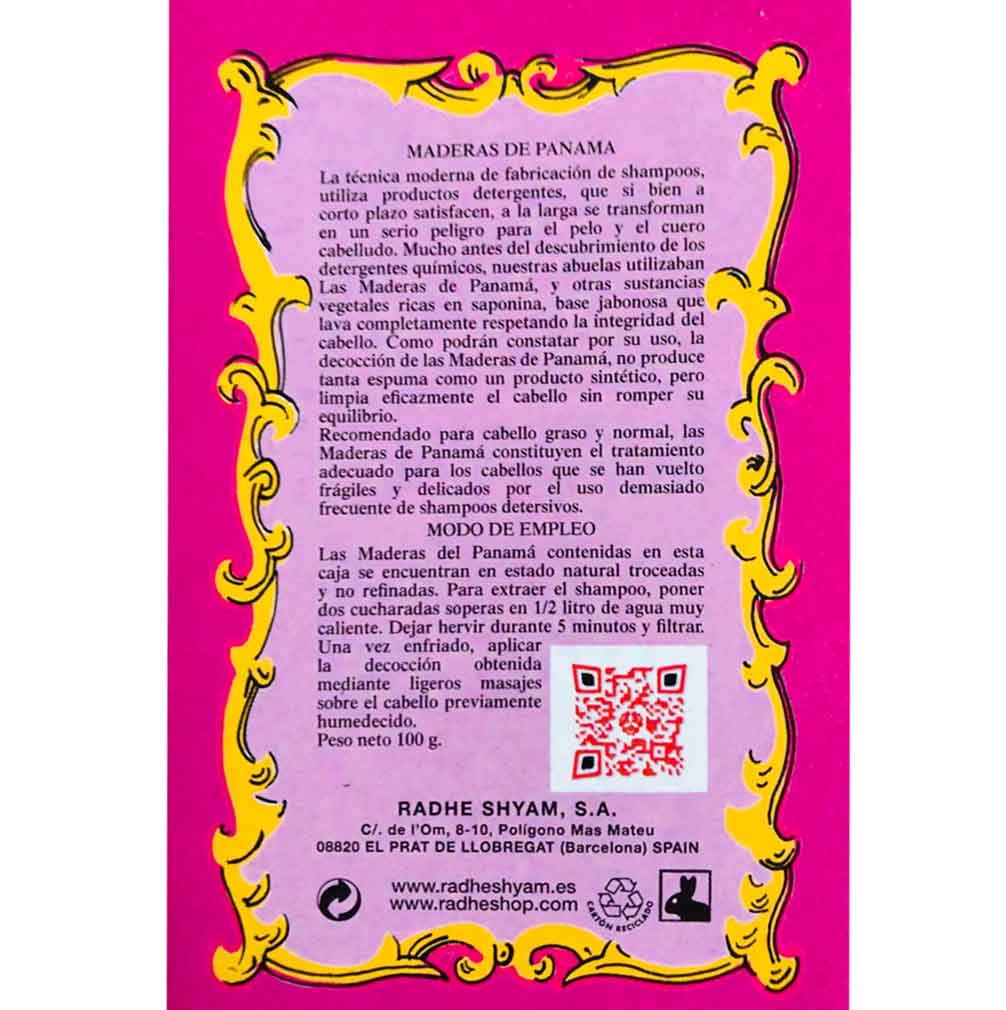 Maderas De Panama Shampoo Vegetal Radhe Shyam