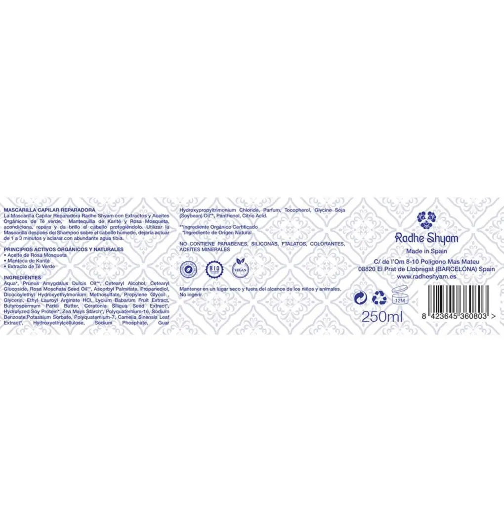 Mascarilla Reparadora Capilar Radhe Shyam