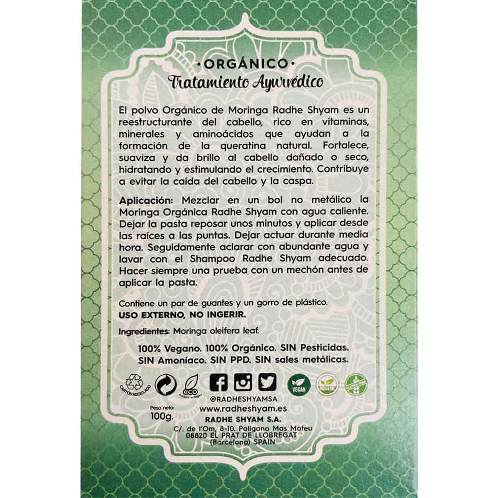 Moringa Tratamiento Capilar Natural Radhe Shyam