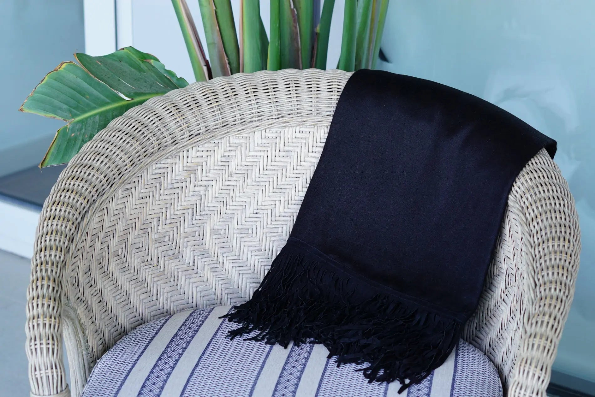 Pashmina de cashmere y seda Radhe Shyam test